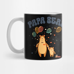 Papa Bear balloon funny Gift for Men Father's Day Mug